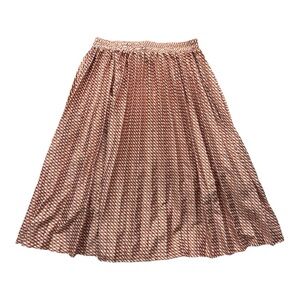 Pleated Silk Skirt